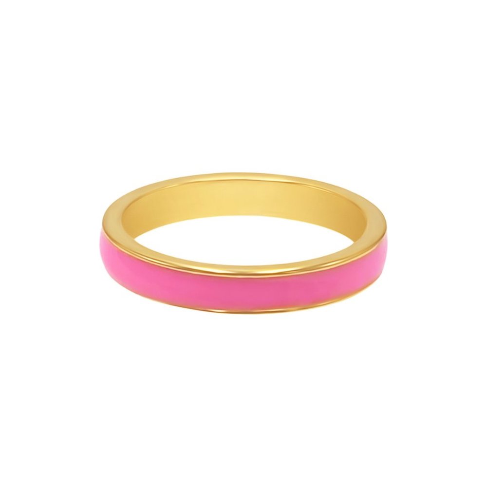 Pink Enamel Ring